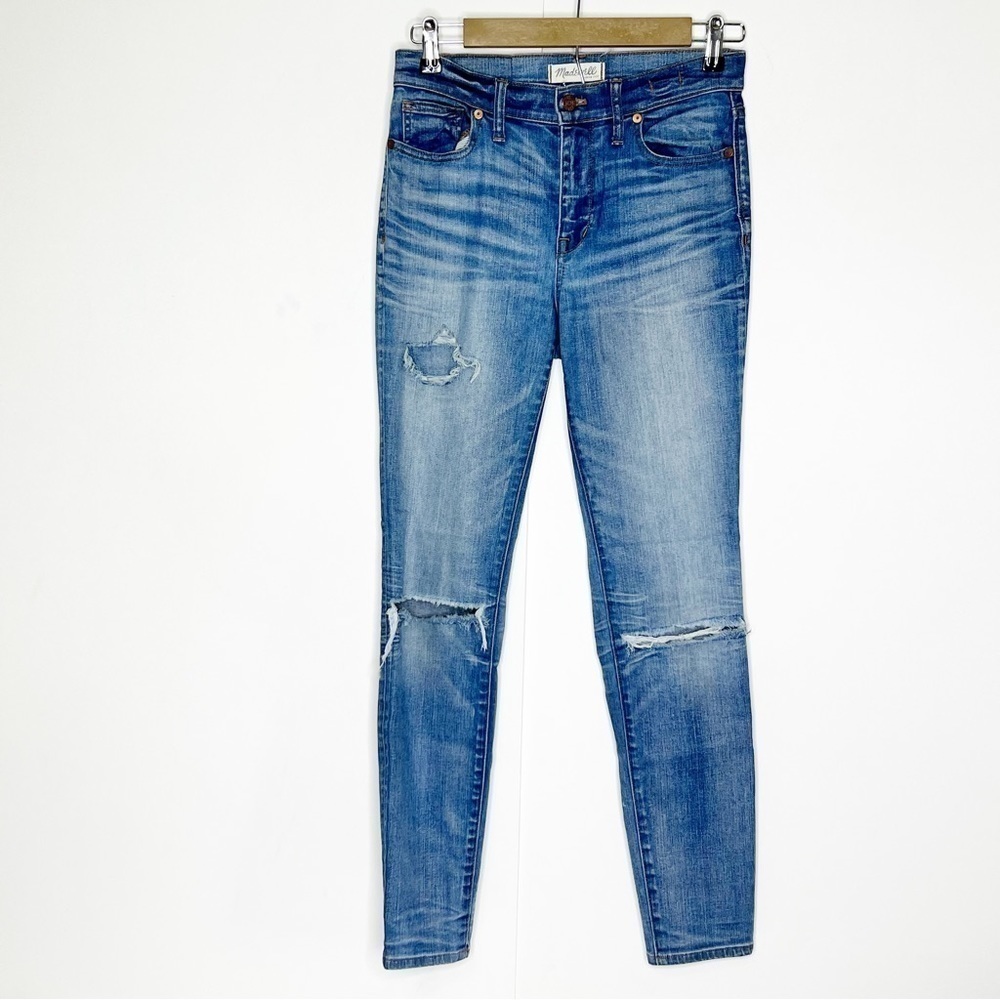 Madewell Distressed High Riser Skinny Jeans‎